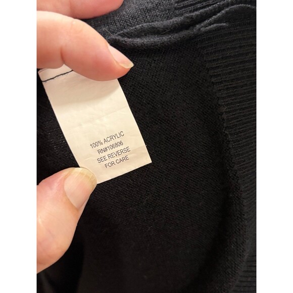 Emily Daniels floral sweater with rhinestones size M EUC - Picture 6 of 7